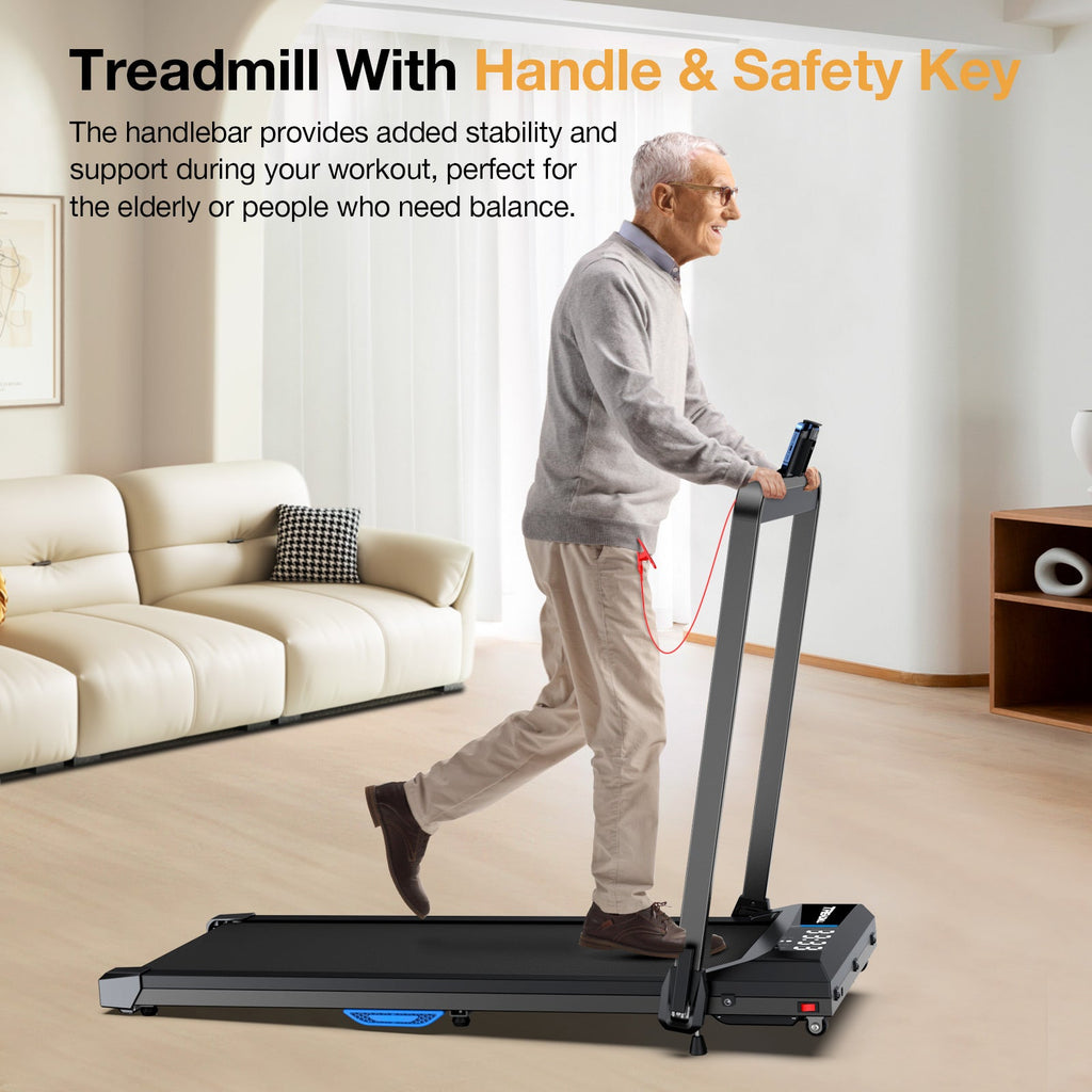 2026 Upgraded-TM010 Smart 2 in 1 Folding 10% Incline Treadmill