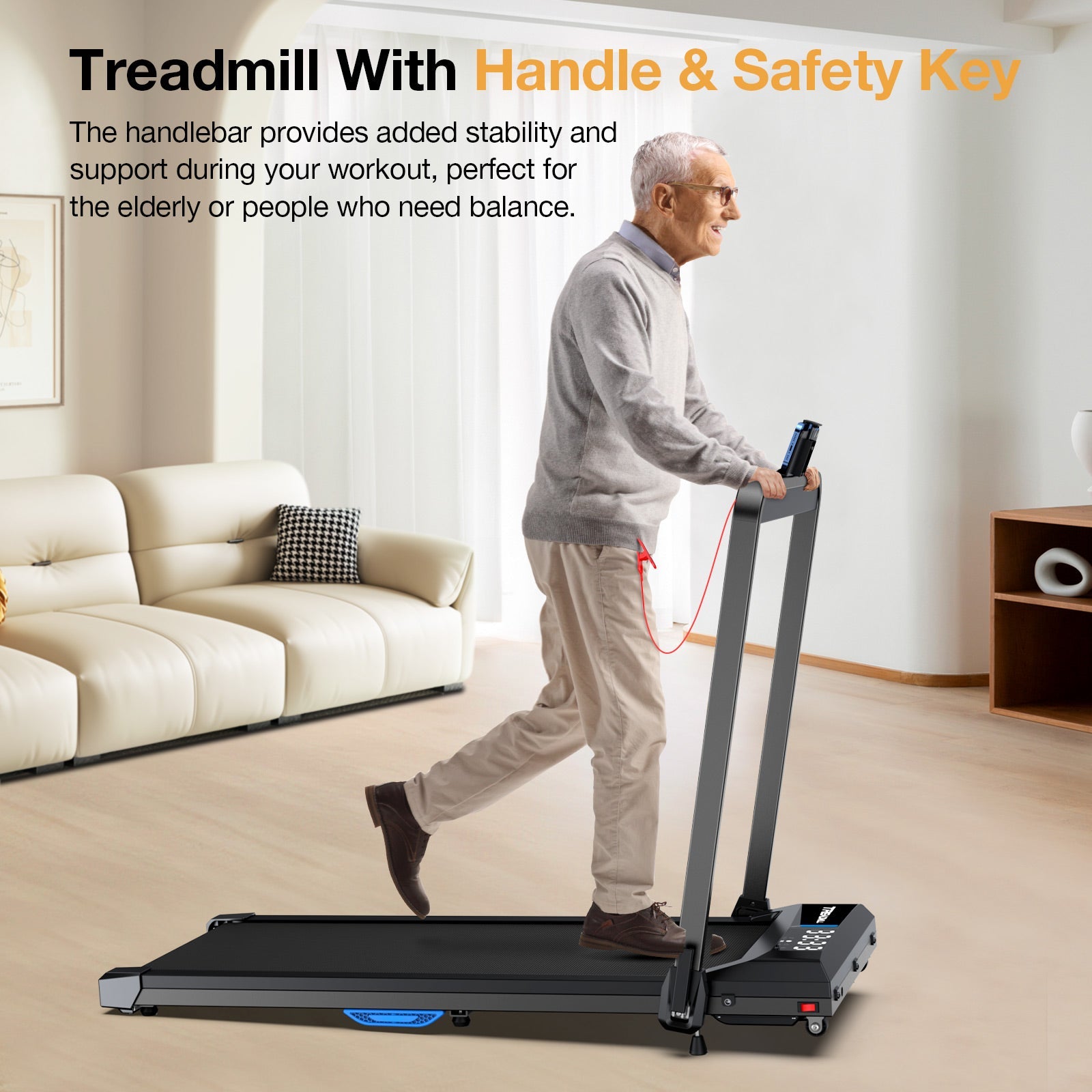 2026 Upgraded-TM010 Smart 2 in 1 Folding 10% Incline Treadmill