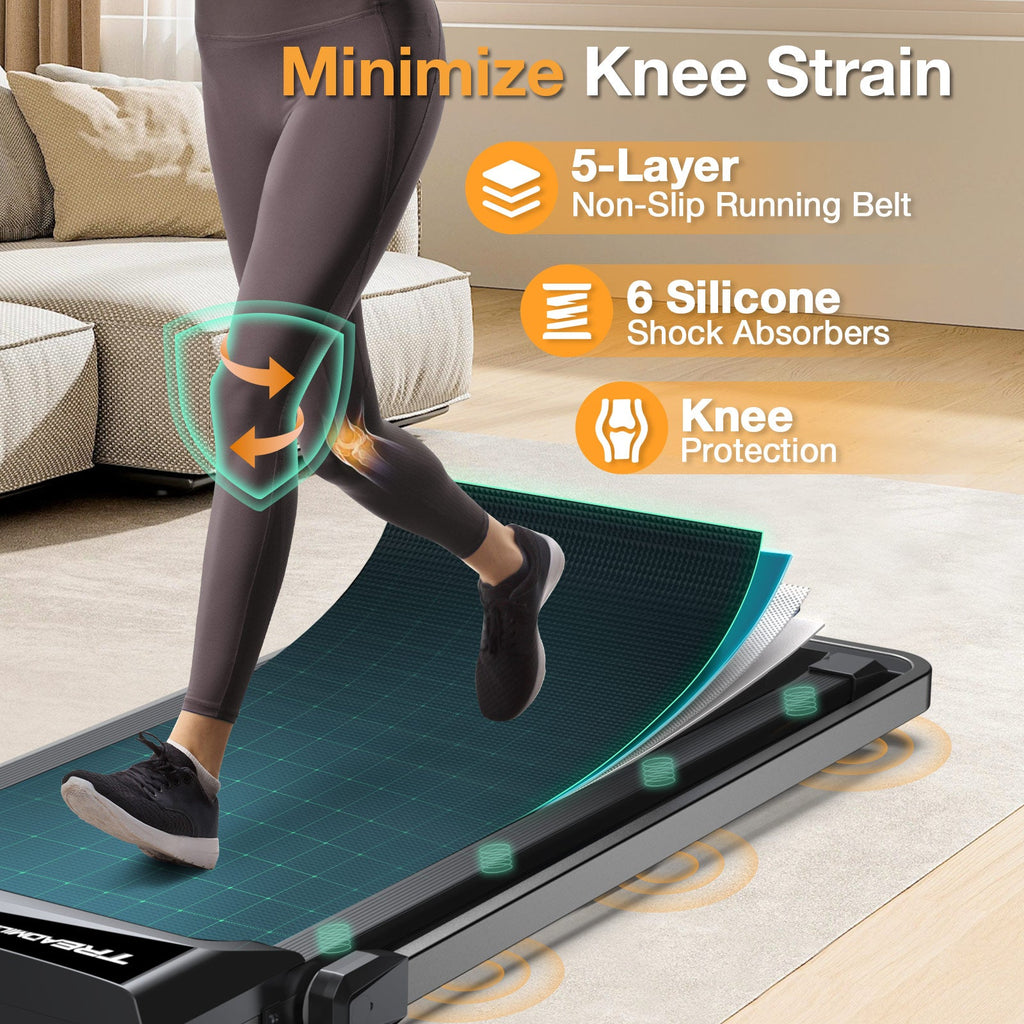 2026 Upgraded-TM010 Smart 2 in 1 Folding 10% Incline Treadmill