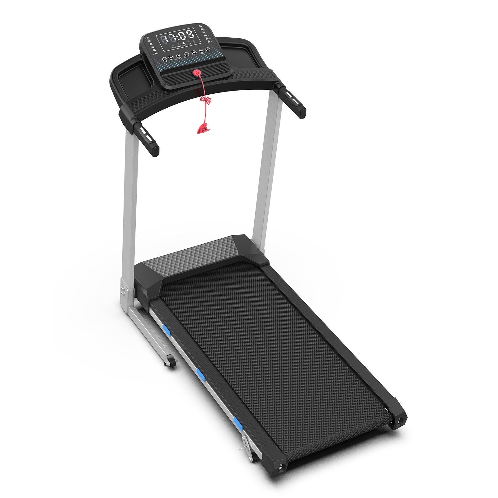 TM015-Foldable Incline Treadmill With Side Rails 350 lbs Capacity