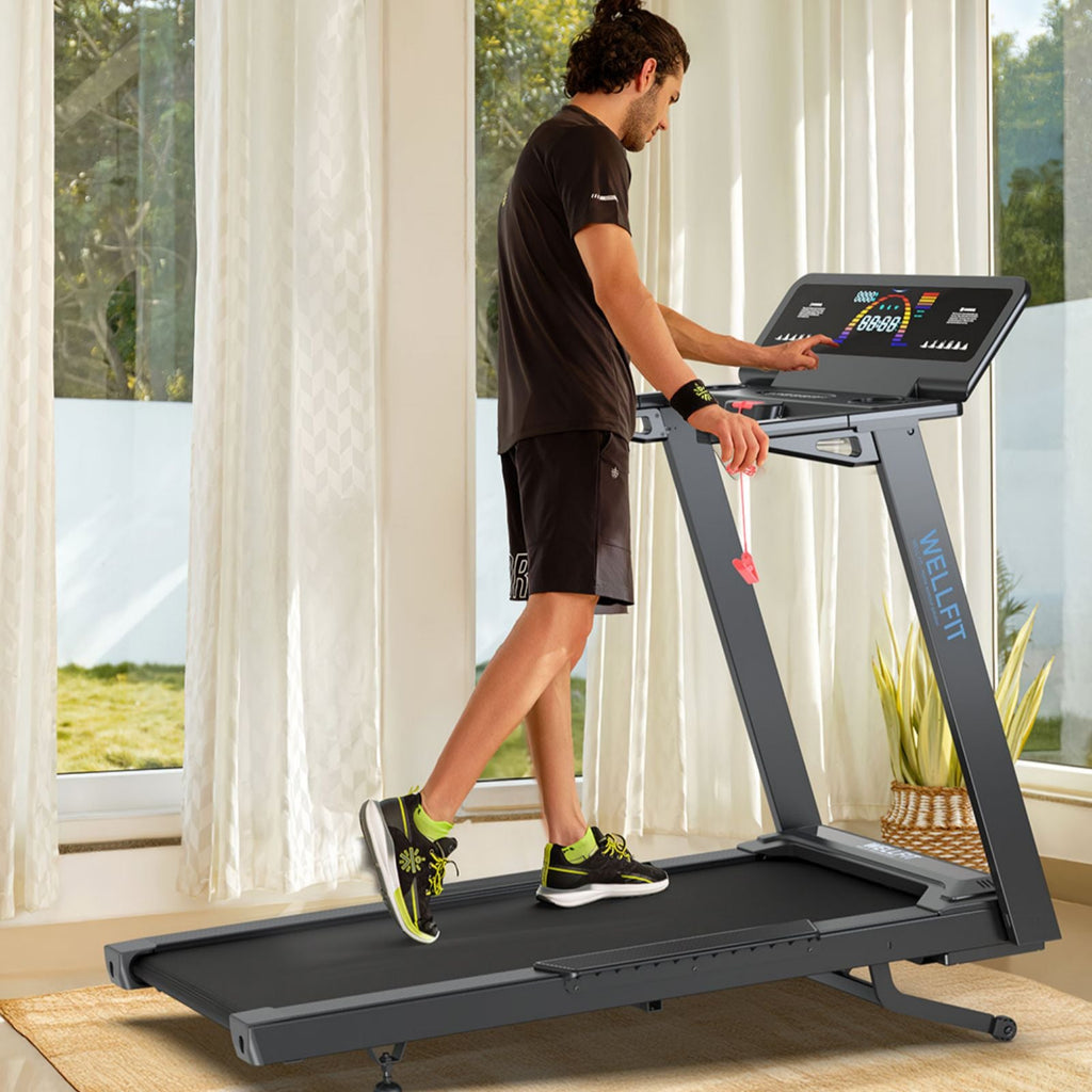 TM029 Treadmill-12 Auto Incline-500LBS-10mph-55Inch Long Running Area