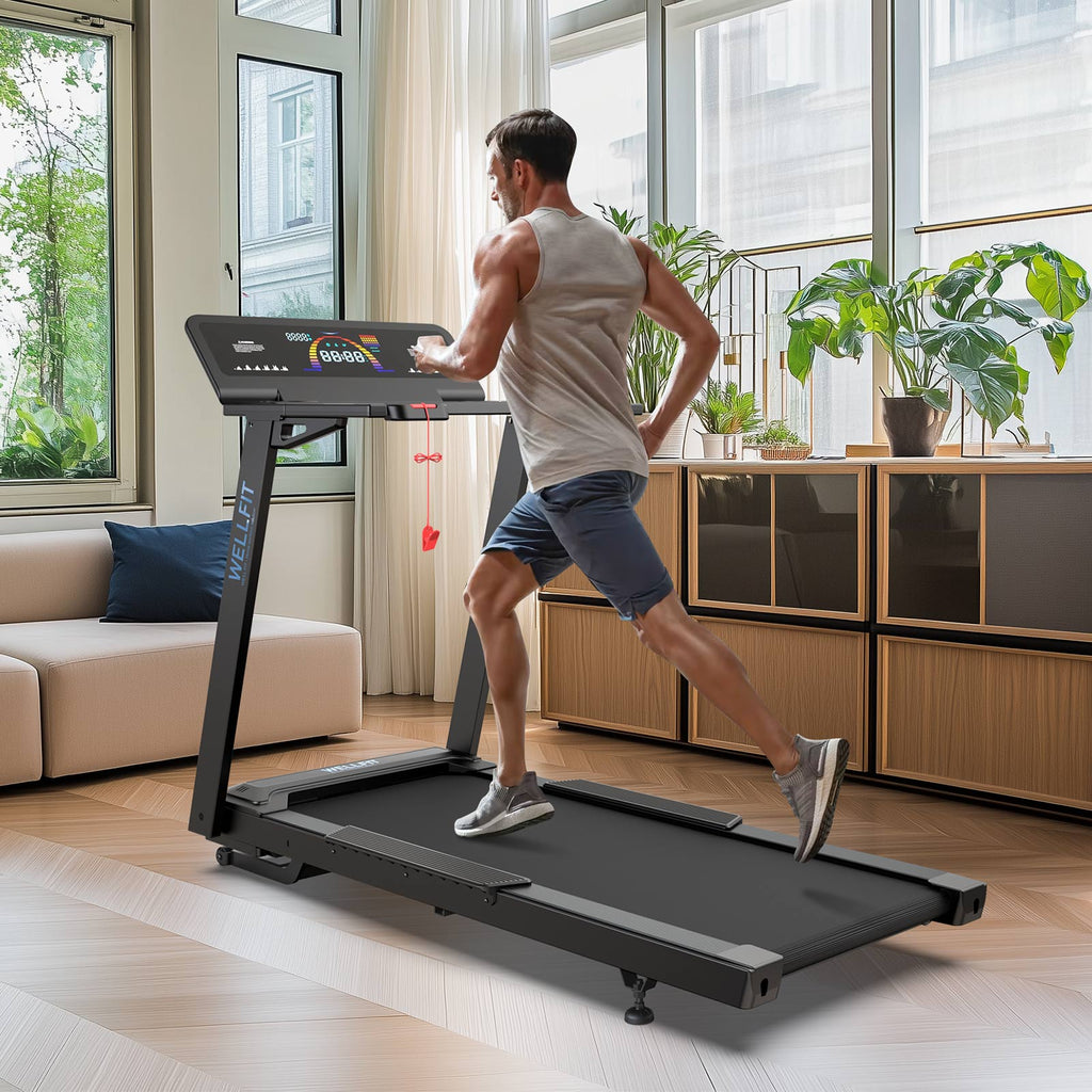 TM029 Treadmill-12 Auto Incline-500LBS-10mph-55Inch Long Running Area