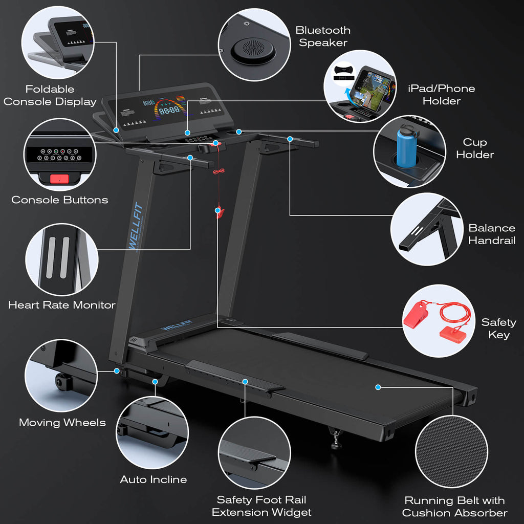 2026 TM029 Pro Heavy Duty Treadmill With 15% Auto Incline