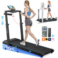 TM032 Height-Adjustable Treadmill with 10% Auto Incline 17*44 Inch Running Area