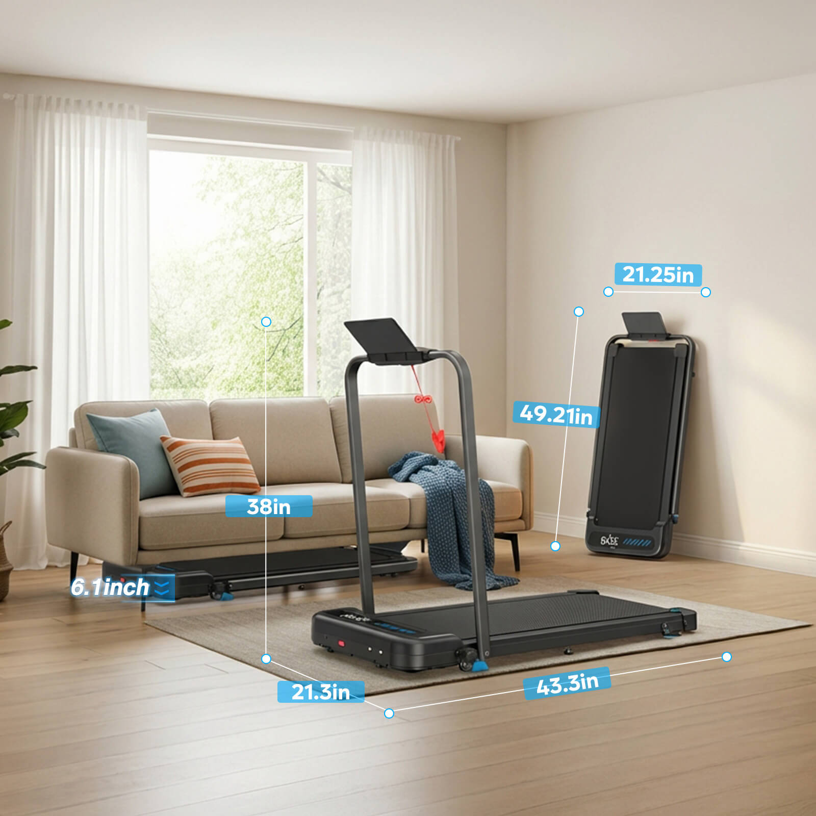 [Best Seller]TM037  Folding Treadmill With Incline For Home