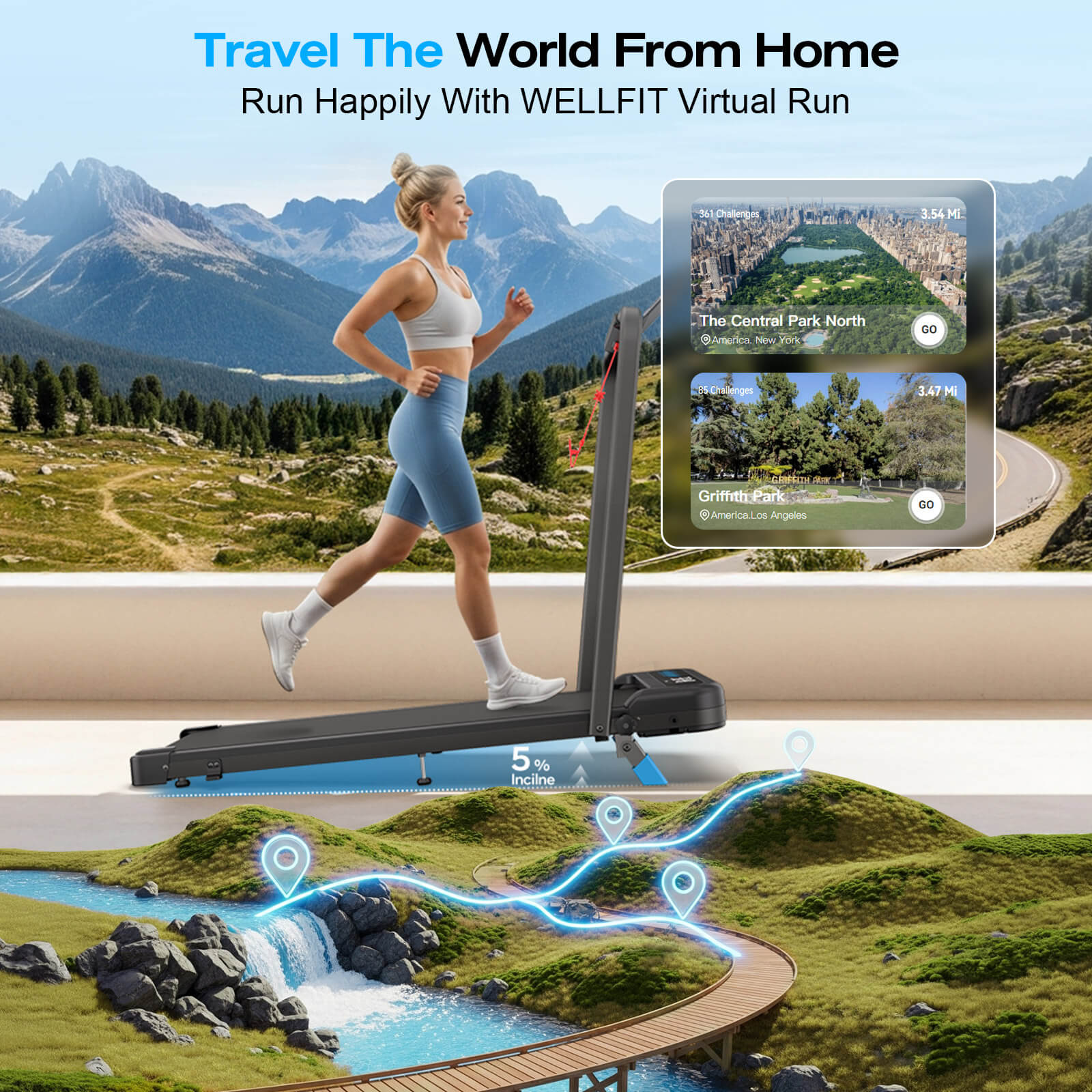 [Best Seller]TM037  Folding Treadmill With Incline For Home