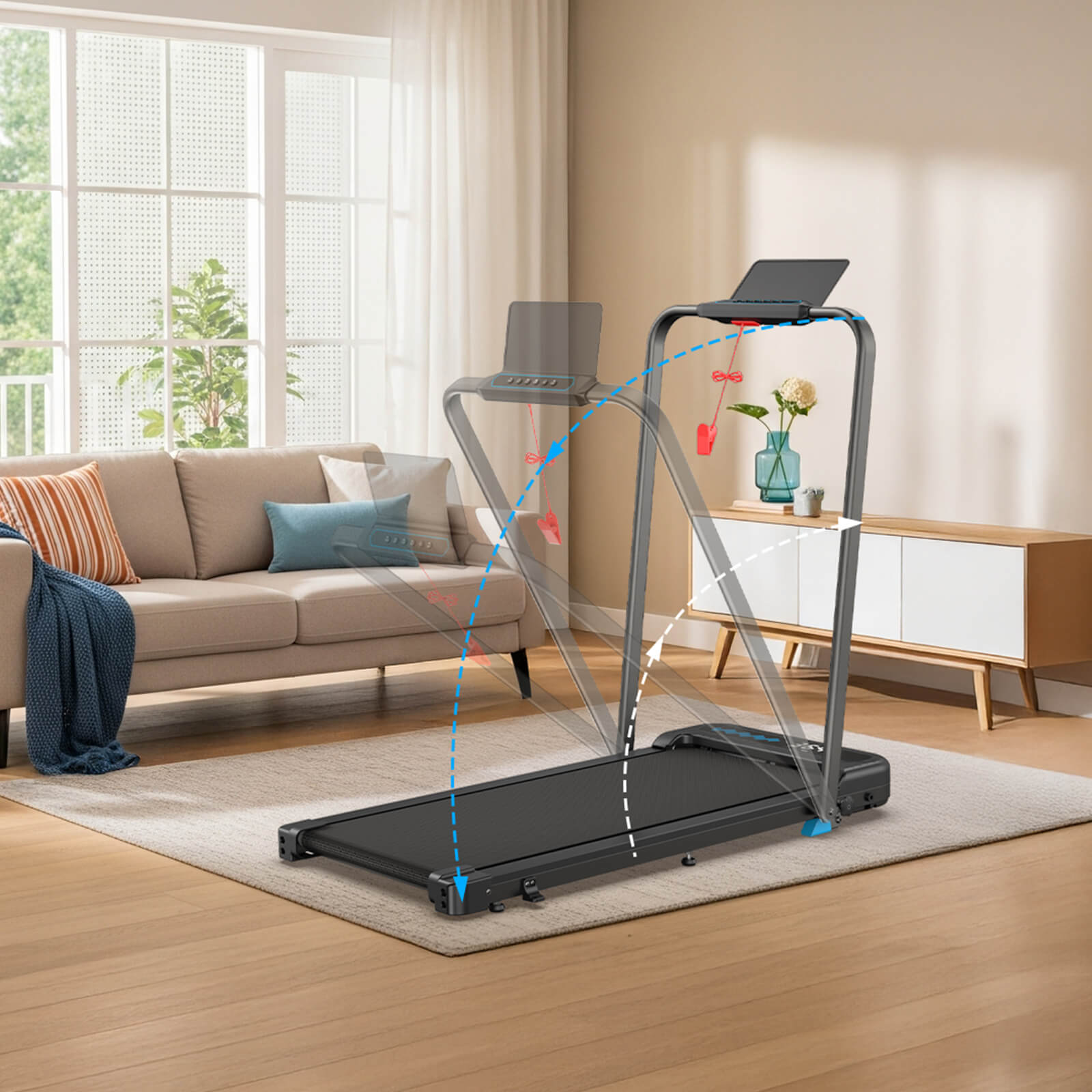 [Best Seller]TM037  Folding Treadmill With Incline For Home