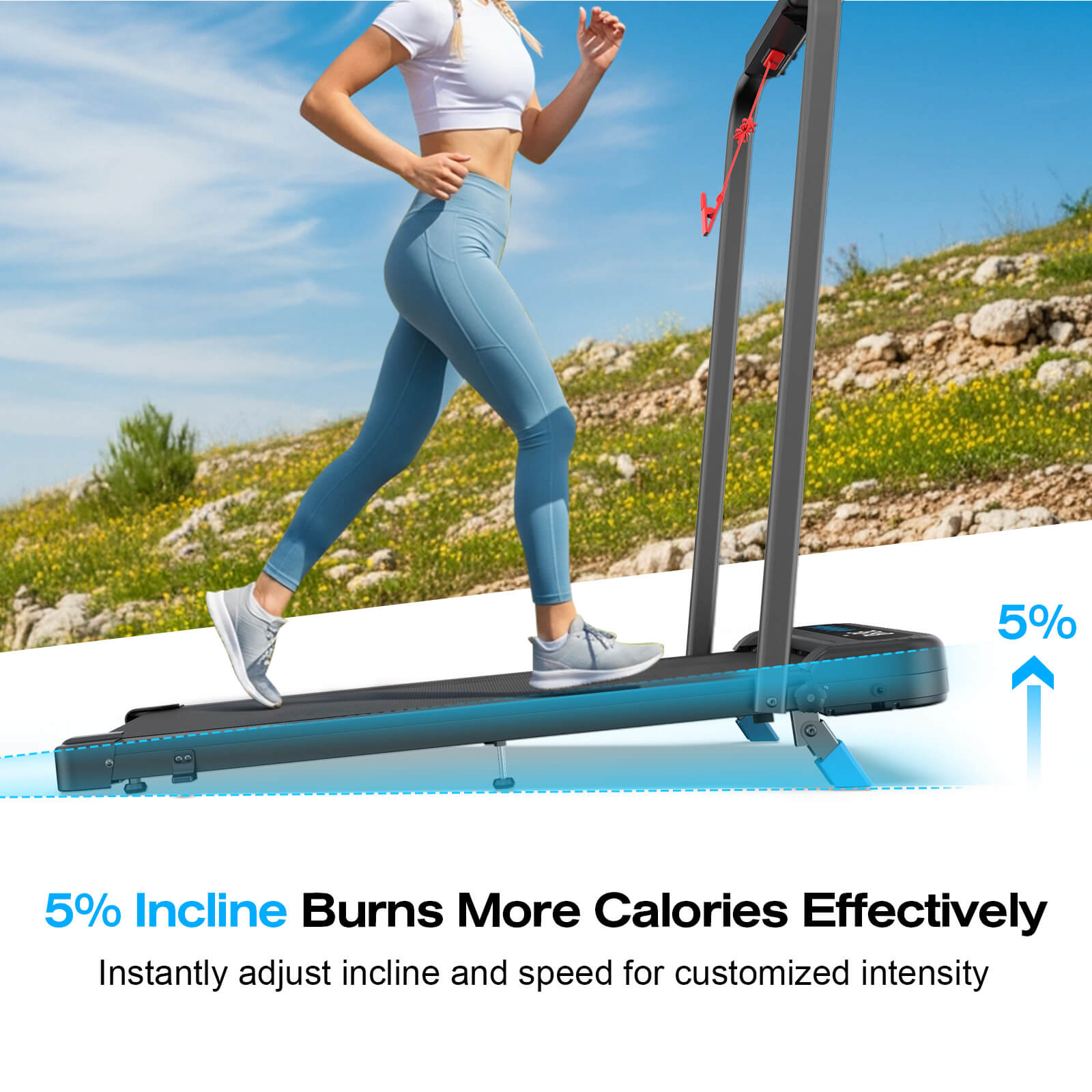 [Best Seller]TM037  Folding Treadmill With Incline For Home