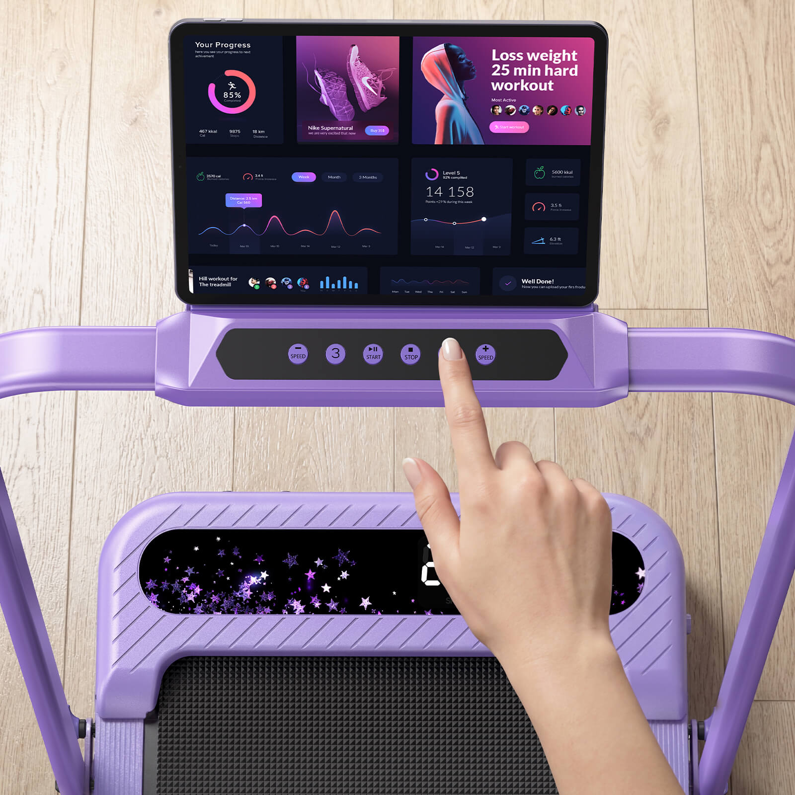 [Mother's Day Limited Edition] Fold Flat Treadmill With Gift Package